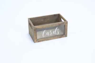Wooden box- "cards"